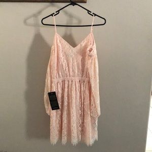 Shoulderless Bebe dress